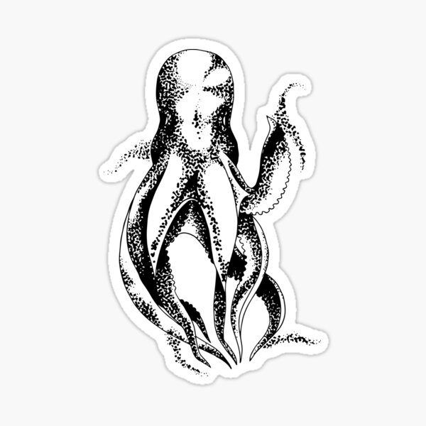 Poulpe heureux Sticker