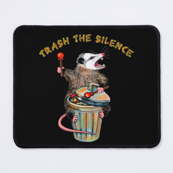 Item preview, Trash the silence possum Opossum destroys the silence Drums and Screaming designed and sold by saf-saf.