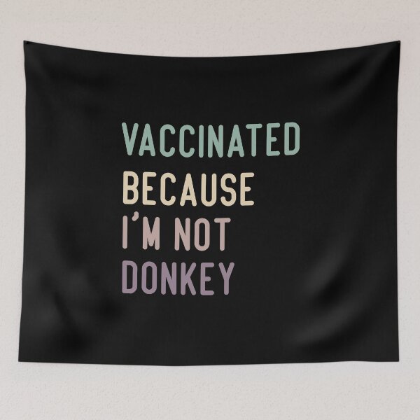 Item preview,  Vaccinated Because Im Not Monkey designed and sold by medbdj.