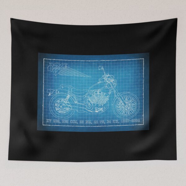 Item preview, Virago XV 535 Blueprint designed and sold by KlaraBubble.