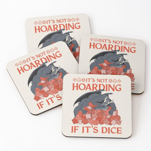 Item preview, Tabletop RPG Dragon - It's Not Hoarding If It's Dice designed and sold by DungeonCrawlers.