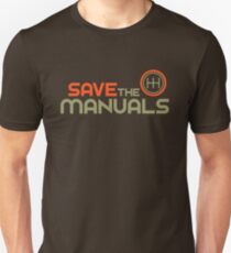 Save The Manuals (4) Slim Fit T-Shirt