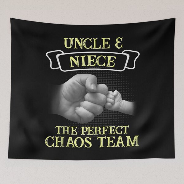 Item preview, Mens Uncle Niece A Perfect Chaos Team Godfather Gift Tank Top designed and sold by GarrickShop.