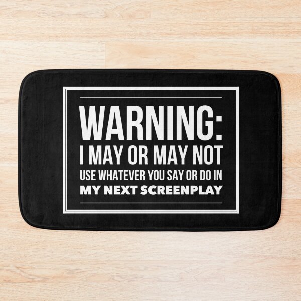 Item preview, Screenwriter Warning Gift designed and sold by TrndSttr.