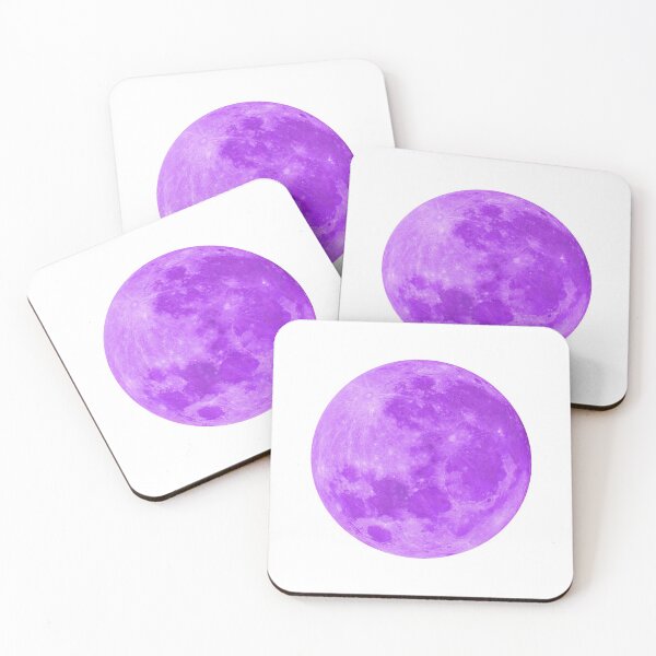 Item preview, Violet purple mauve purplish full moon lunar night designed and sold by HappywithBest.