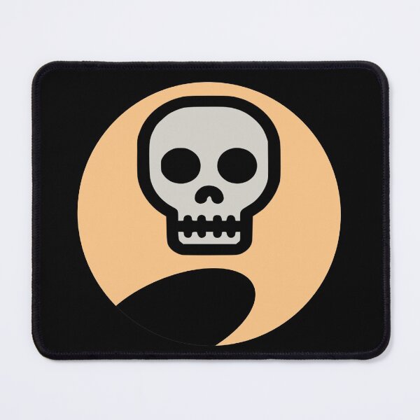 Item preview, Skull Floating Halloween Full Moon Emoji designed and sold by MOP-tees.
