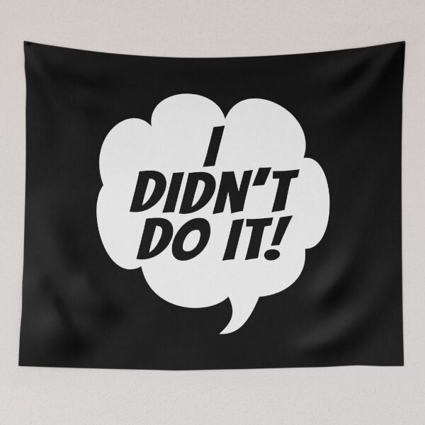 Item preview, I Didn't Do It! (Funny Cartoon Speech Bubble Quote) designed and sold by SassyClassyMe.