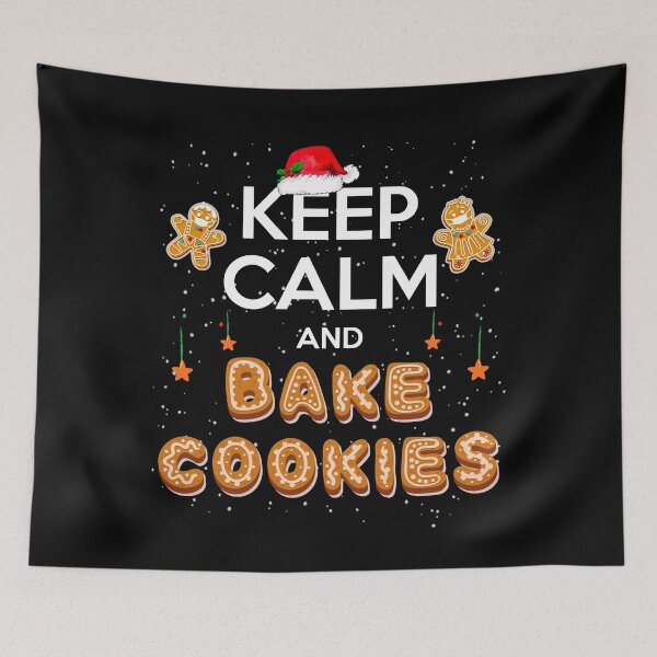 Item preview, Keep Calm And Bake Cookies Gingerbread Wear Mask Christmas Spirit designed and sold by Ngan-Jasmine.