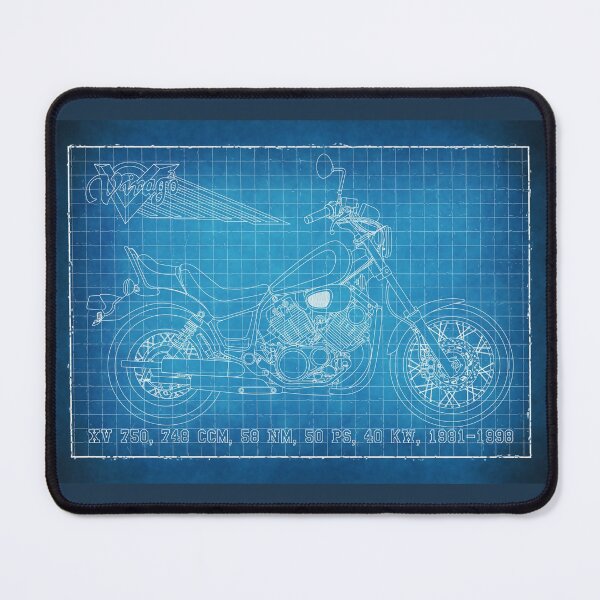 Item preview, Virago XV 750 Blueprint designed and sold by KlaraBubble.