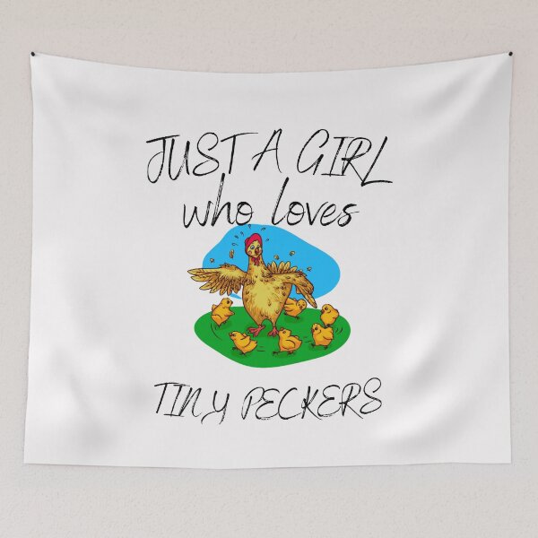 Item preview, Just a Girl Who Loves Tiny Peckers T-Shirt, Chicken Shirt for Women T-Shirt, designed and sold by Unique styl  DeSigNe.