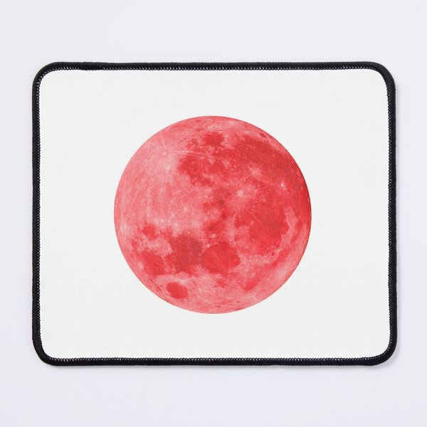 Item preview, Red gules scarlet carmine rouge redness full moon lunar night designed and sold by HappywithBest.