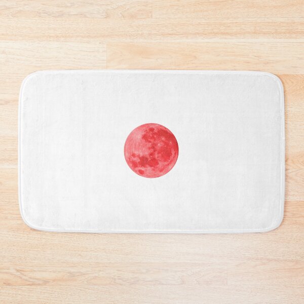 Item preview, Red gules scarlet carmine rouge redness full moon lunar night designed and sold by HappywithBest.
