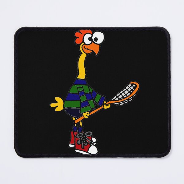 Item preview, Funny Rubber Chicken Playing Lacrosse Cartoon designed and sold by Nature's Fancy.