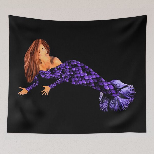 Item preview, La Sirena Mermaid in Purple designed and sold by janraydesigns.