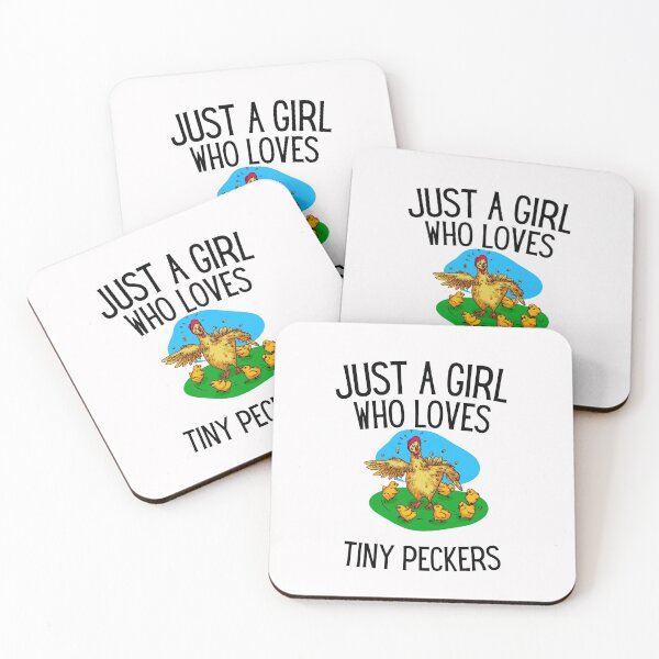 Item preview, Just a Girl Who Loves Tiny Peckers T-Shirt, Chicken Shirt for Women T-Shirt, designed and sold by Unique styl  DeSigNe.