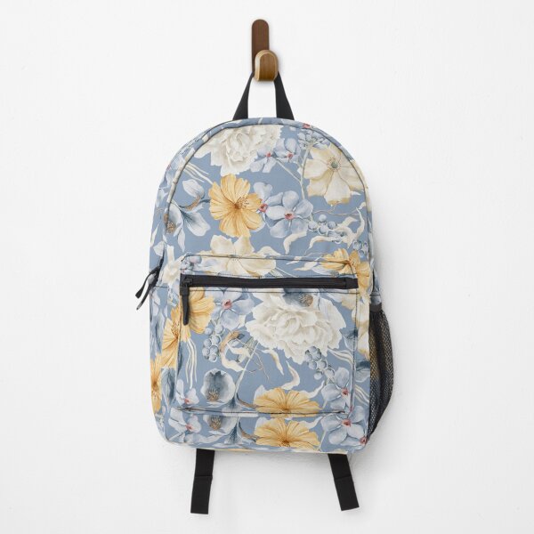 Item preview, Floral Melody on Blue designed and sold by meggydesigns.