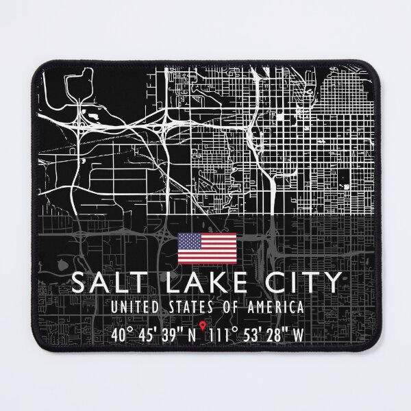 Item preview, SALT LAKE CITY MAP USA designed and sold by hatimelhag.