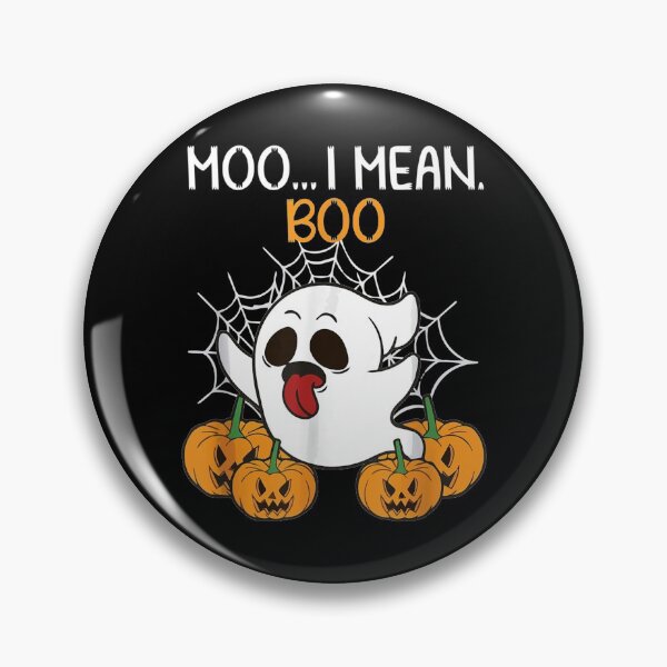 Item preview, Moo I Mean Boo Ghost Cow T-shirt Ghost Cow Halloween Farmer  designed and sold by CuthbertShop.