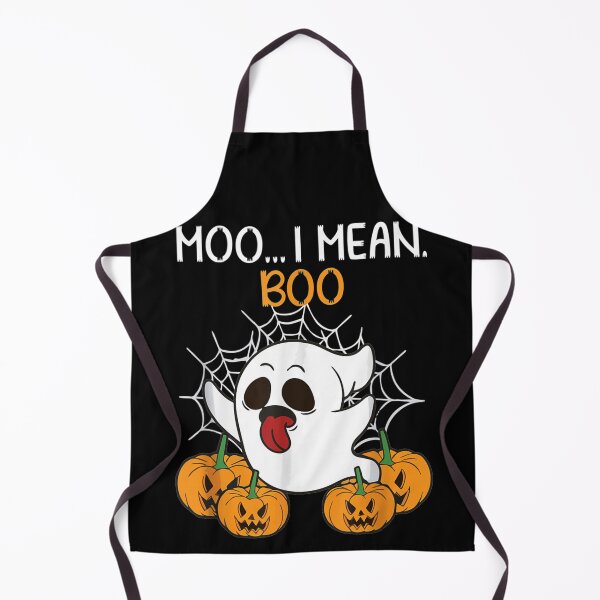 Item preview, Moo I Mean Boo Ghost Cow T-shirt Ghost Cow Halloween Farmer designed and sold by CuthbertShop.