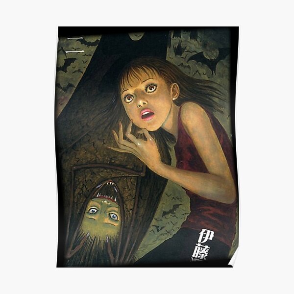 Girl And Bat Junji Ito Poster For Sale By Kepidek Redbubble