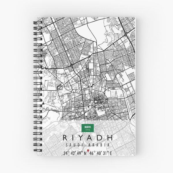 Item preview, RIYADH MAP SAUDI ARABIA designed and sold by hatimelhag.