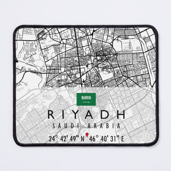 Item preview, RIYADH MAP SAUDI ARABIA designed and sold by hatimelhag.