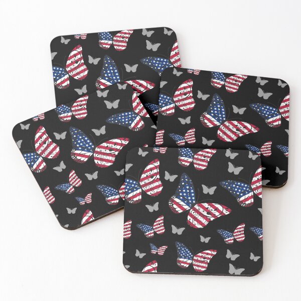 Item preview, American Flag Butterfly Pattern designed and sold by NewTrendings.
