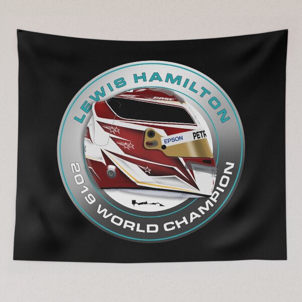 Item preview, Lewis Hamilton - 2019 helmet circle NO MONSTER LOGO  designed and sold by JageOwen.
