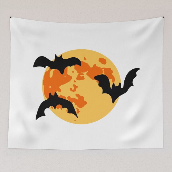Item preview, Halloween Bats and Moon designed and sold by NatTyler.
