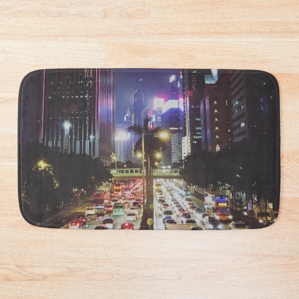 Item preview, Hong Kong night Wanchai street designed and sold by lalashellsArt.