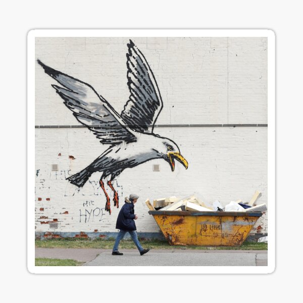 Item preview, Banksy - Seaside Seagull designed and sold by Mister Whippy's World of Wonders.