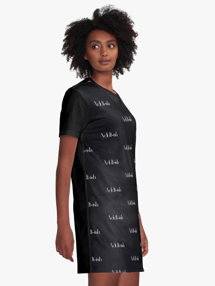 Adult-ish Adult Graphic T-Shirt Dress