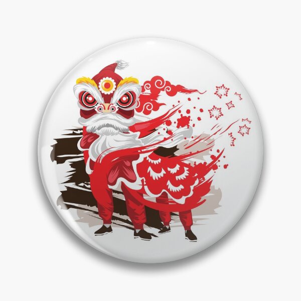 Item preview, Chinese Red Lion Dancers designed and sold by HolidayBug.
