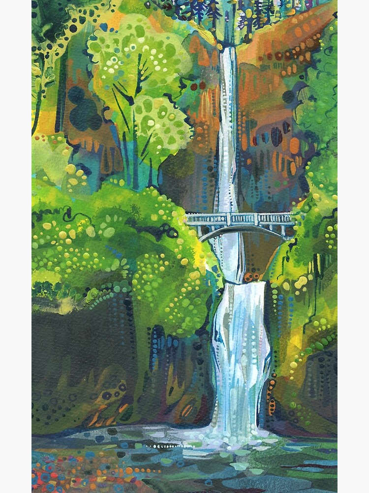Multnomah Falls Painting - 2021 by gwennpaints