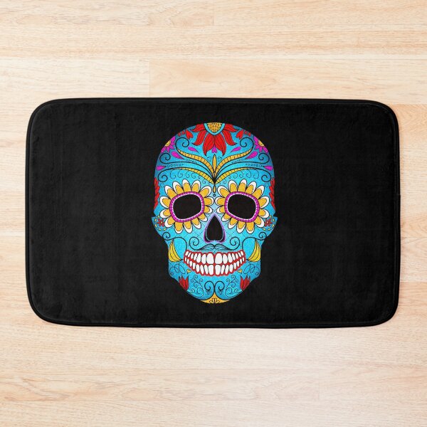 Item preview, Blue Sugar Skull for Day of the Dead - Día de los Muertos designed and sold by orionlodubyal.