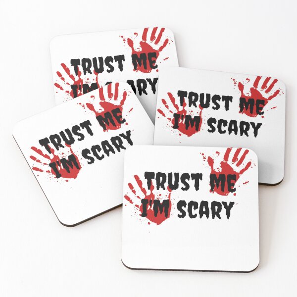Artikelvorschau, "Trust me I'm scary" Halloween with bloody hands entworfen und verkauft von Woaffi.