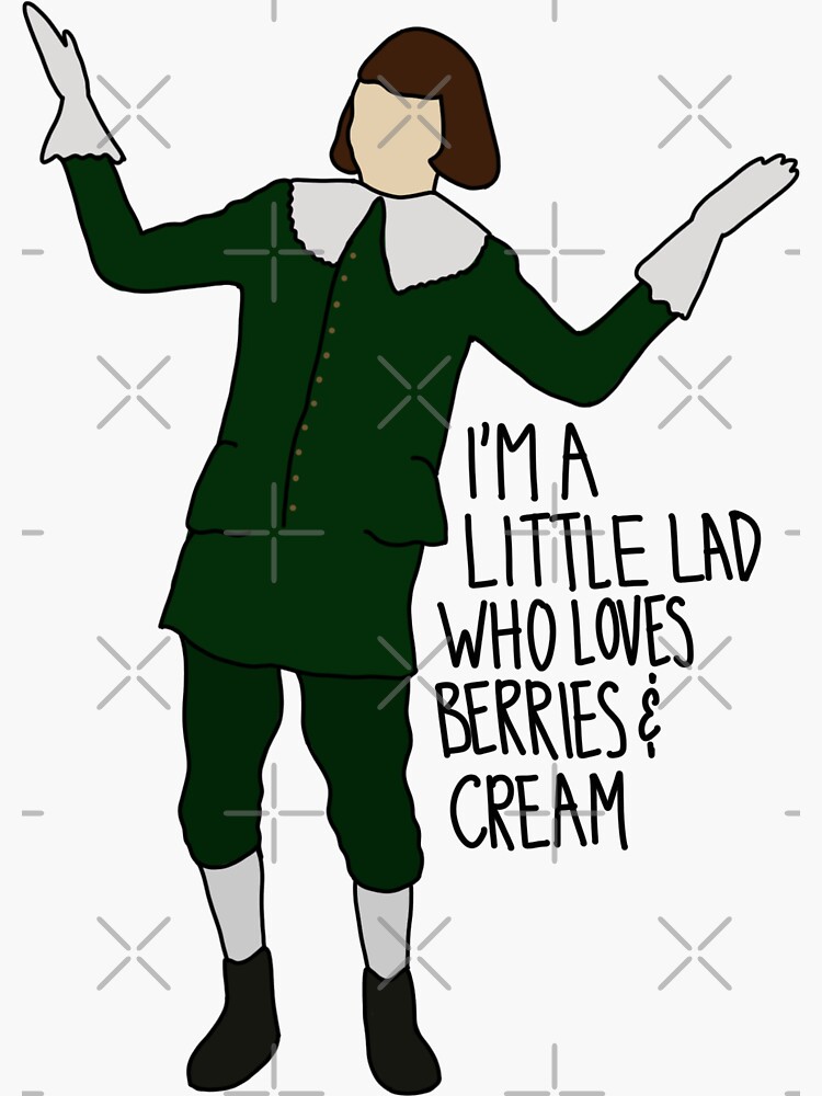 "berries and cream, little lad dance" Sticker for Sale by hayleymeyer