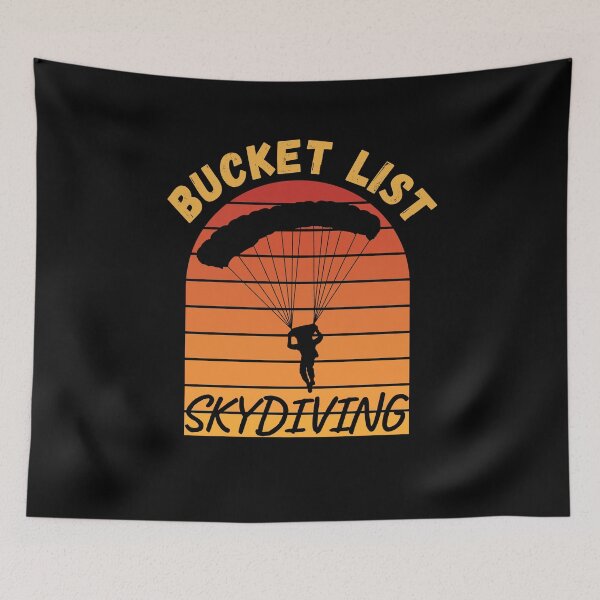 Item preview, Bucket List Skydiving, Retro Vintage Sunset designed and sold by ACC .