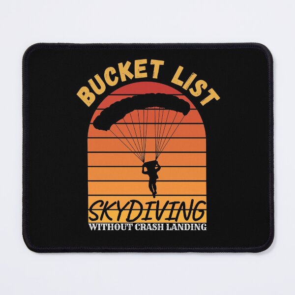 Item preview, Bucket List Skydiving Without Crash Landing, Retro Vintage Sunset designed and sold by ACC .