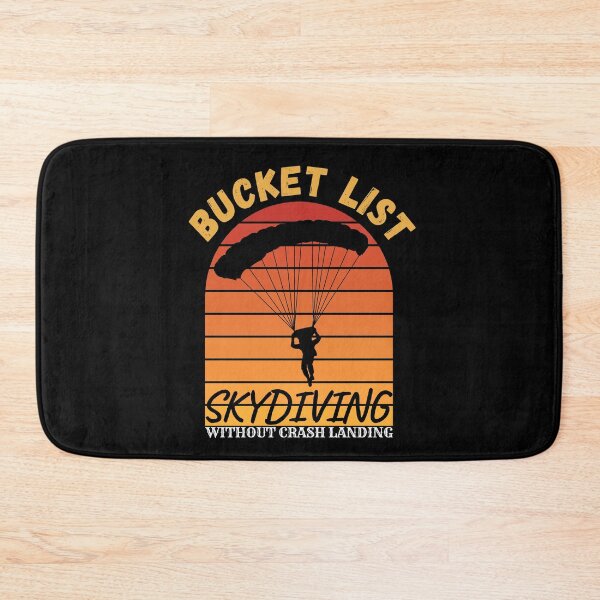 Item preview, Bucket List Skydiving Without Crash Landing, Retro Vintage Sunset designed and sold by ACC .