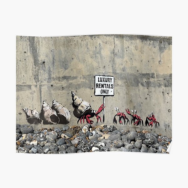 Banksy - Nur Luxusvermietungen Poster