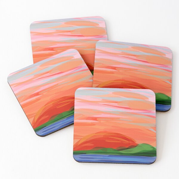 Item preview, Orange Sunset Sky Ocean Landscape designed and sold by Michelebuttons.