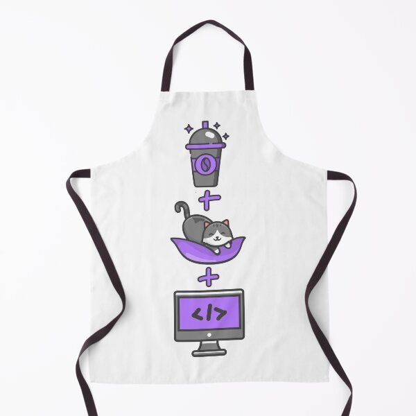 Item preview, Coffee, Cats And Code - Cute Programming Illustration designed and sold by FoxCodeCreation.