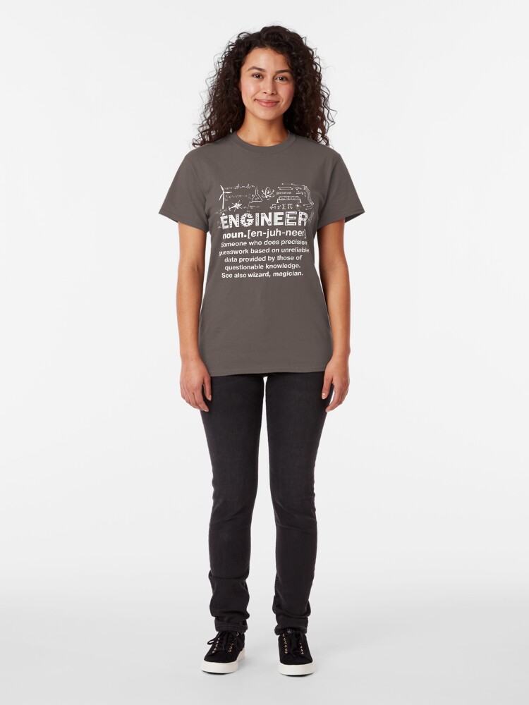 Alternate view of Engineer Humor Definition Classic T-Shirt
