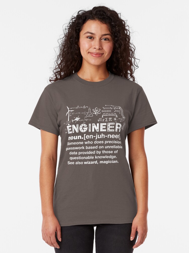 Alternate view of Engineer Humor Definition Classic T-Shirt
