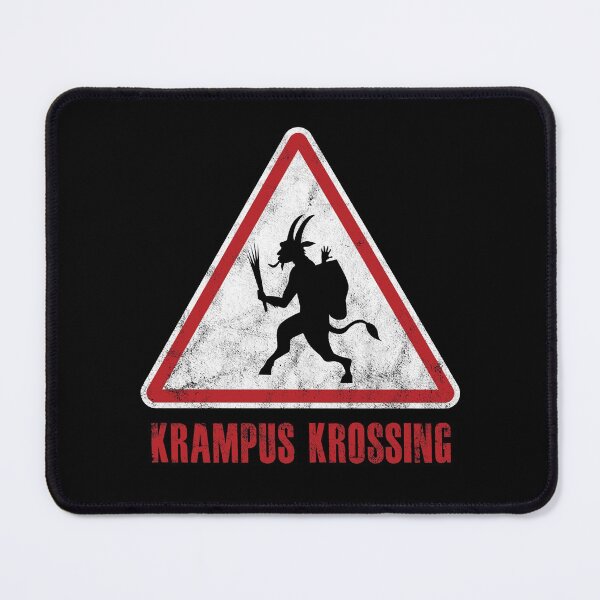 Item preview, Christmas Krampus Krossing Traffic Sign designed and sold by twHistory.