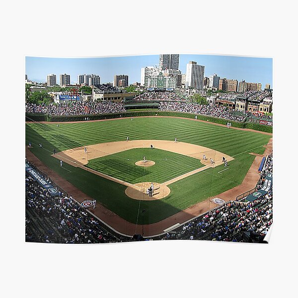 Wrigley Field Vintage Baseball Poster by Vintage Posters