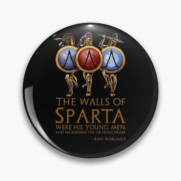 Item preview, The walls of Sparta were his young men, and his borders the tip of his spears. - King Agesilaus II designed and sold by Styrman.