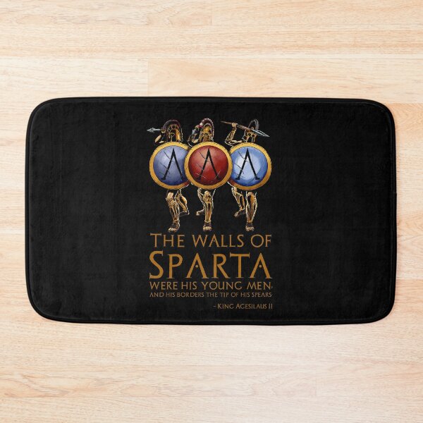 Item preview, The walls of Sparta were his young men, and his borders the tip of his spears. - King Agesilaus II designed and sold by Styrman.