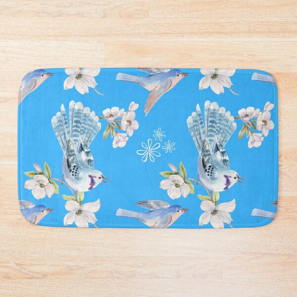 Item preview, Lively floral and birds pattern designed and sold by FloraLee23.